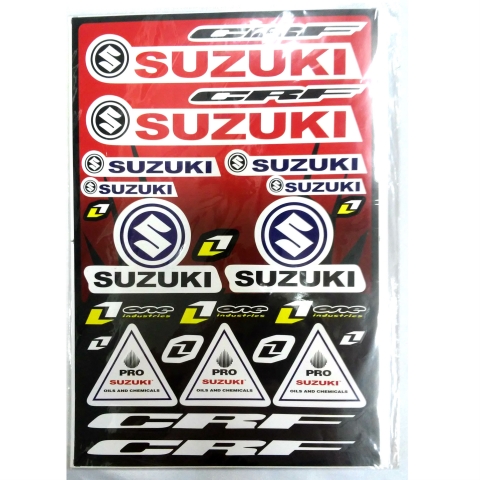Купить наклейки на мотоцикл Suzuki CRF красные